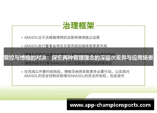 管控与博格的对决：探索两种管理理念的深层次差异与应用场景